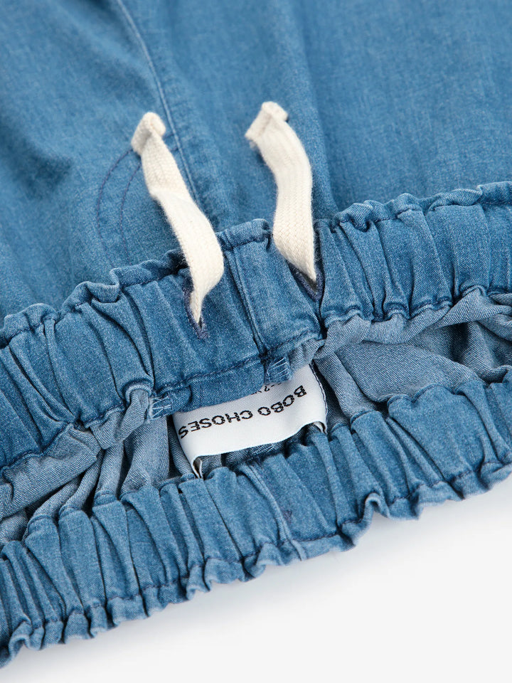 Roll the dice light denim pants look