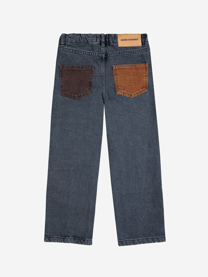 Bobo Choses color block denim pants