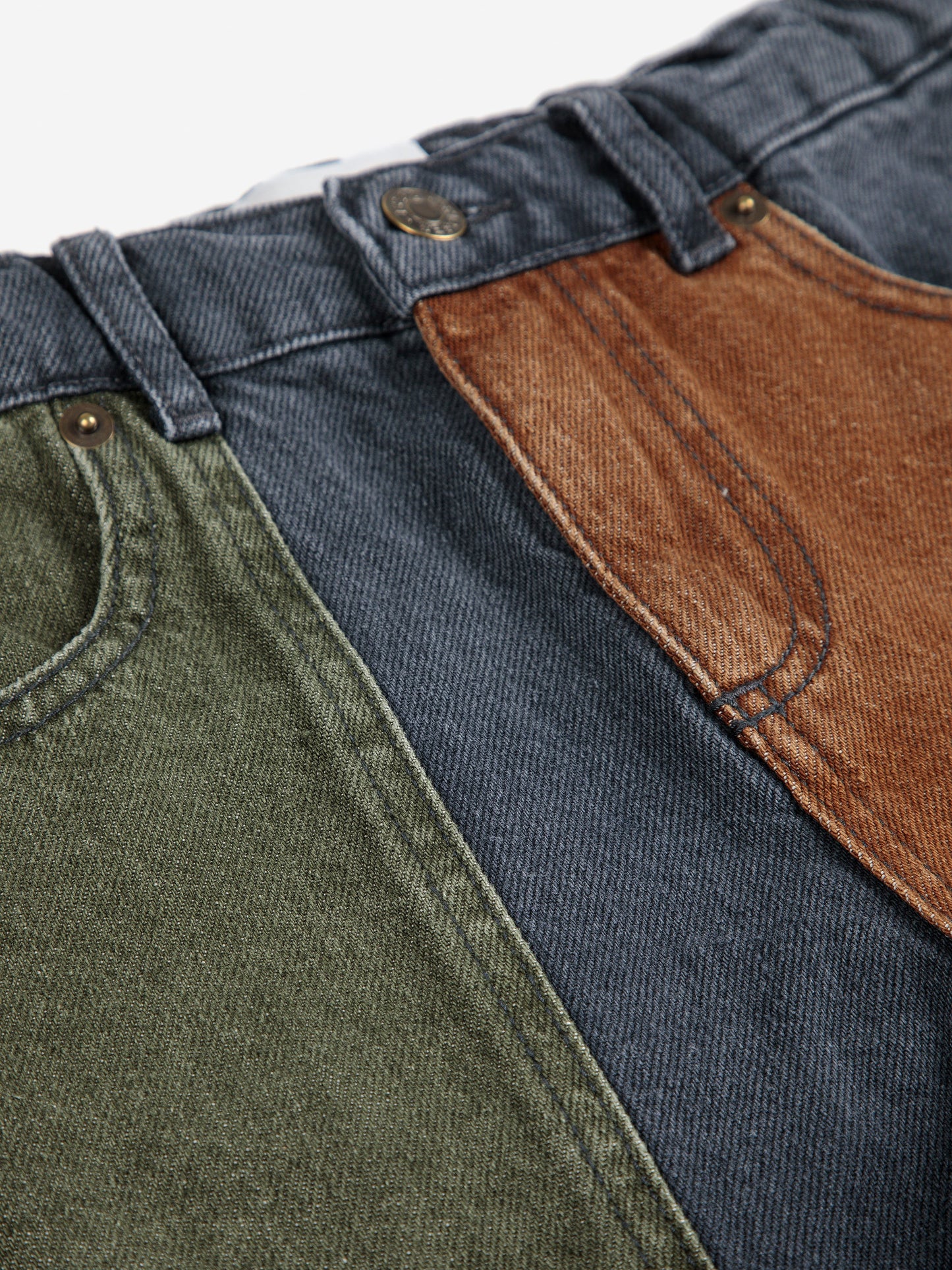 Bobo Choses color block denim pants