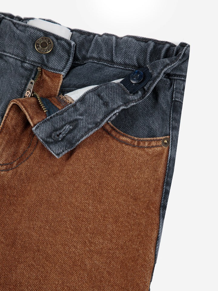 Bobo Choses color block denim pants