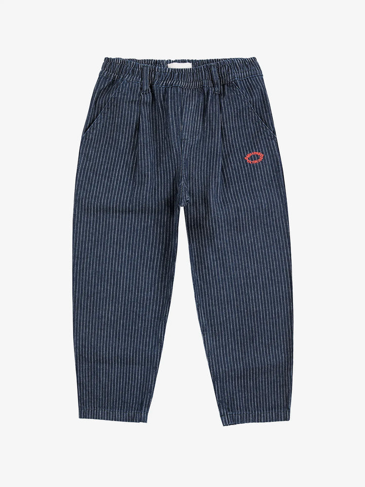 Tic Tac Toe denim pants look