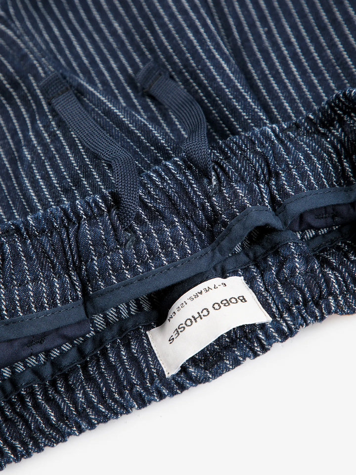 Tic Tac Toe denim pants look