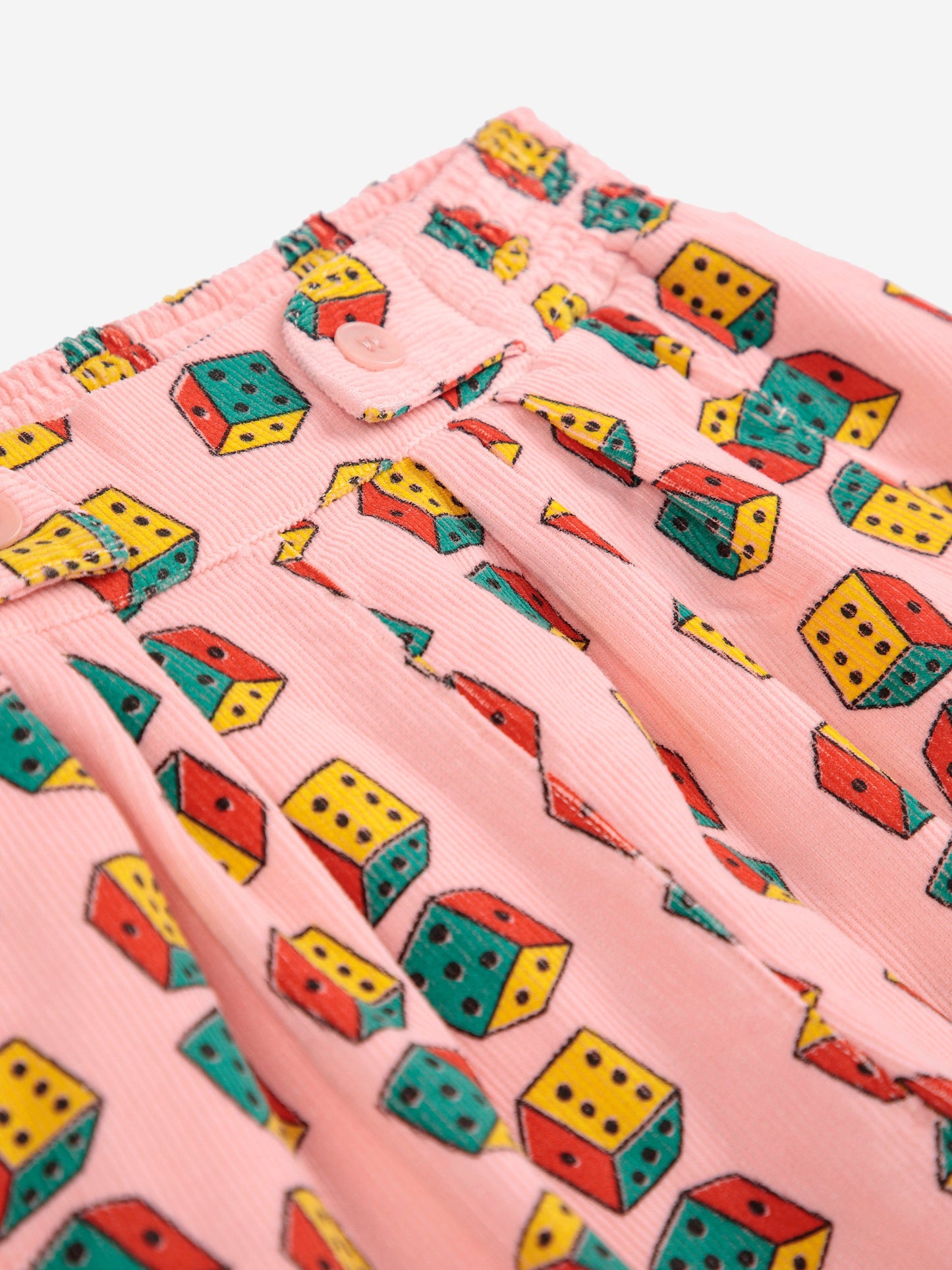 Dices all over micro corduroy pants