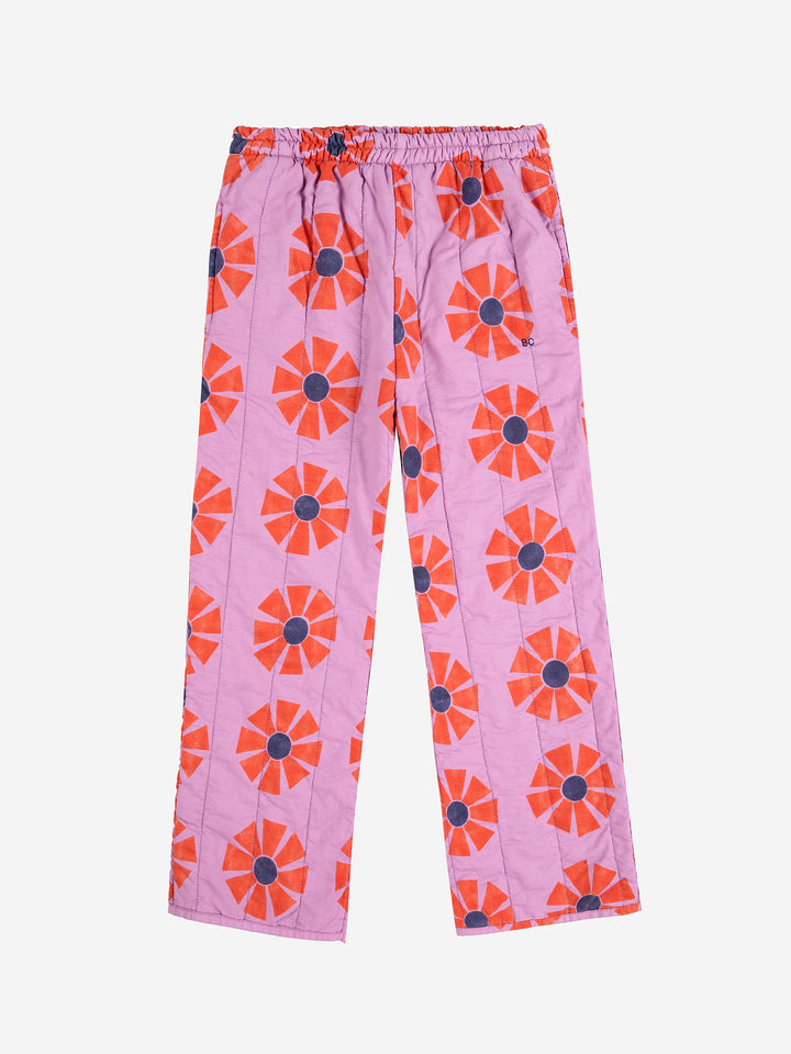 Kaleidoscope all over quilted pants