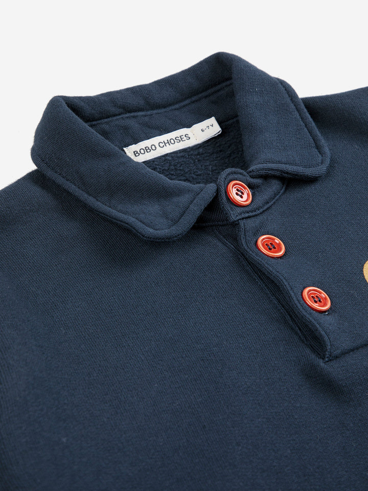 Clover polo sweatshirt dress