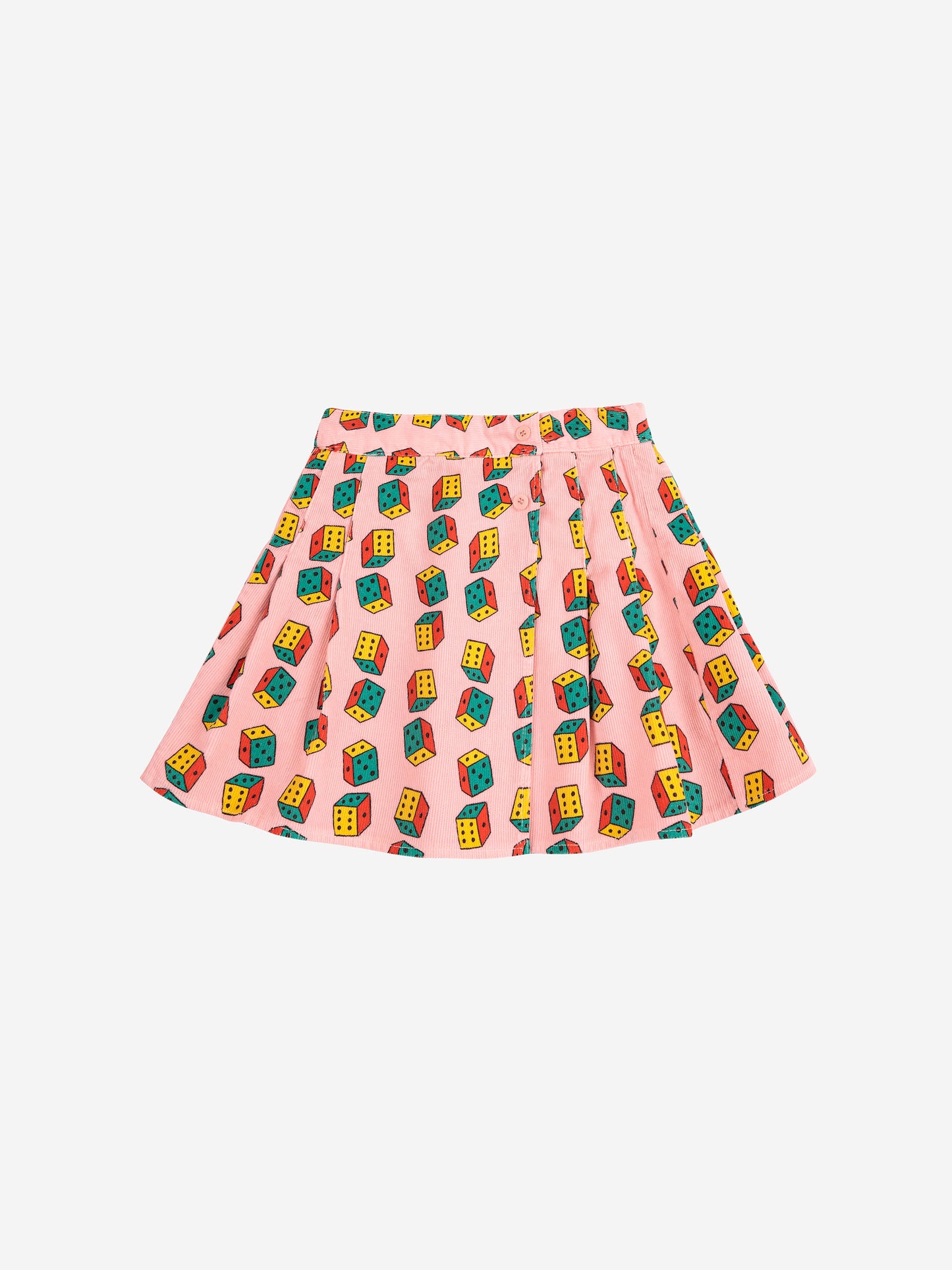 Dices all over mini corduroy skirt