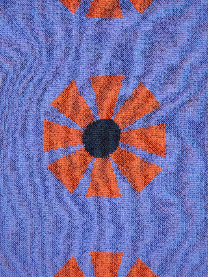 Kaleidoscope all over jacquard knit