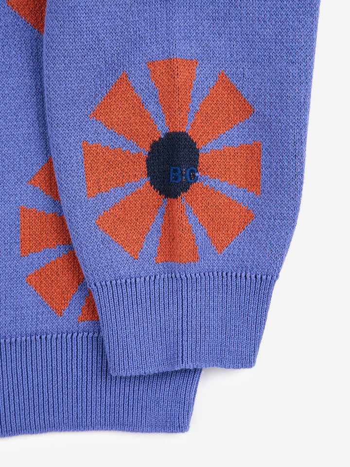 Kaleidoscope all over jacquard knit