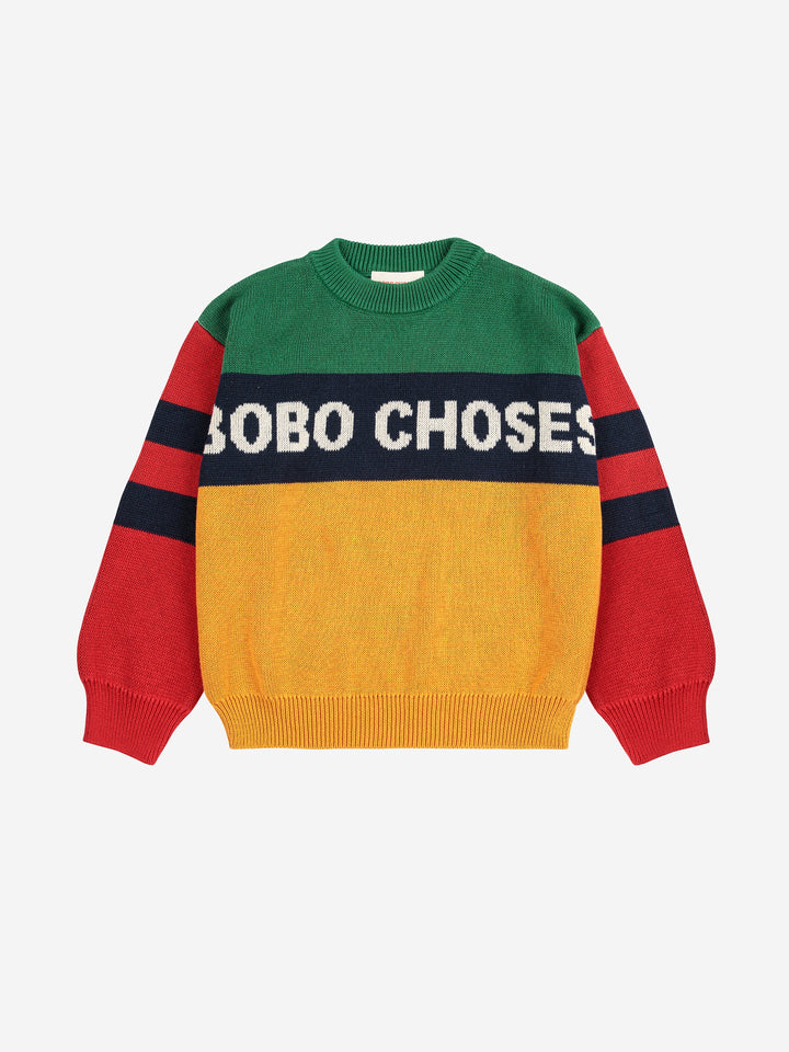 Bobo Choses color block knit