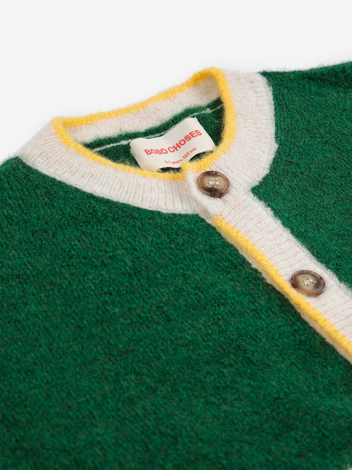 Kaleidoscope jacquard cardigan