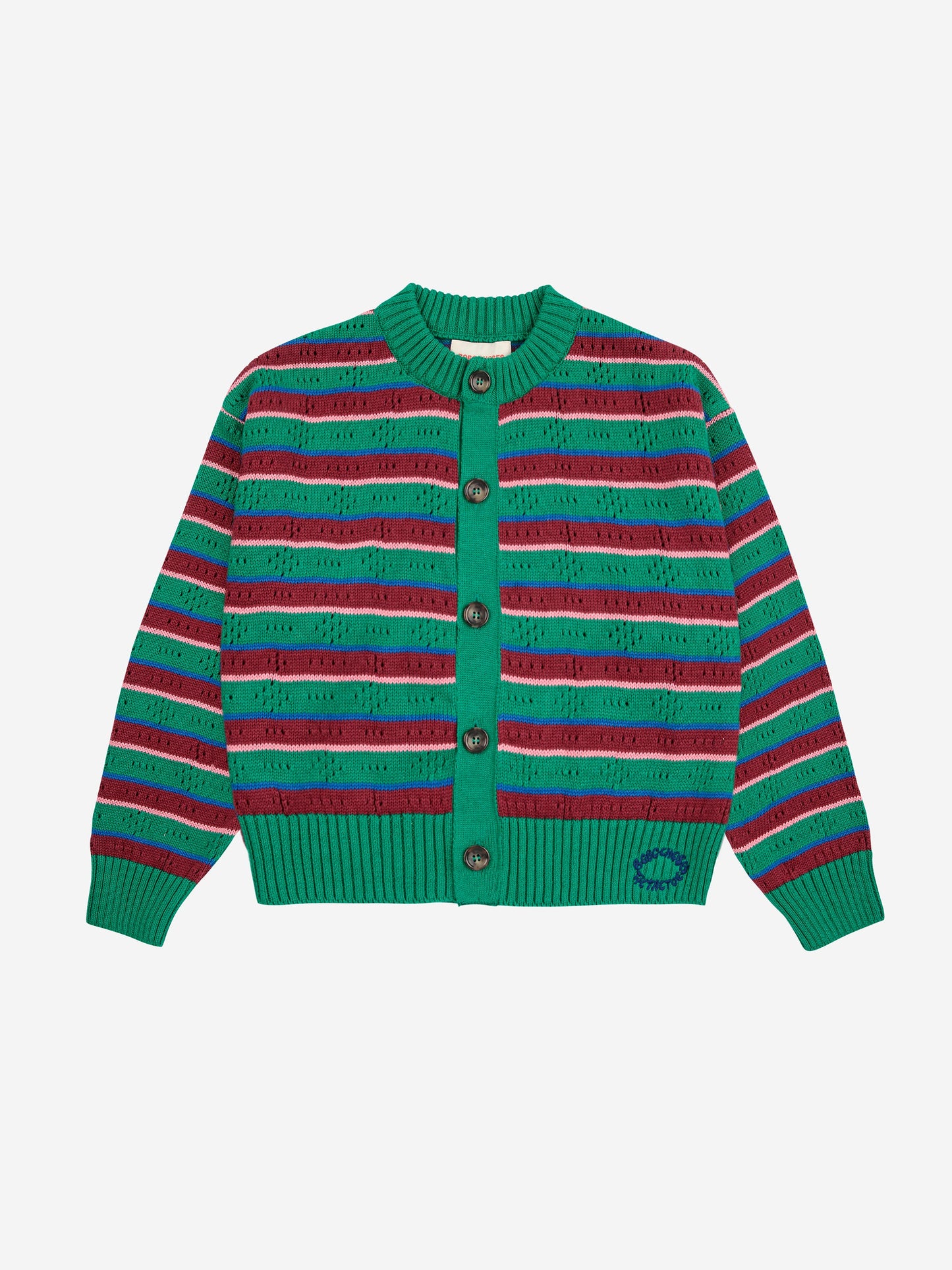 Tic Tac Toe striped cardigan