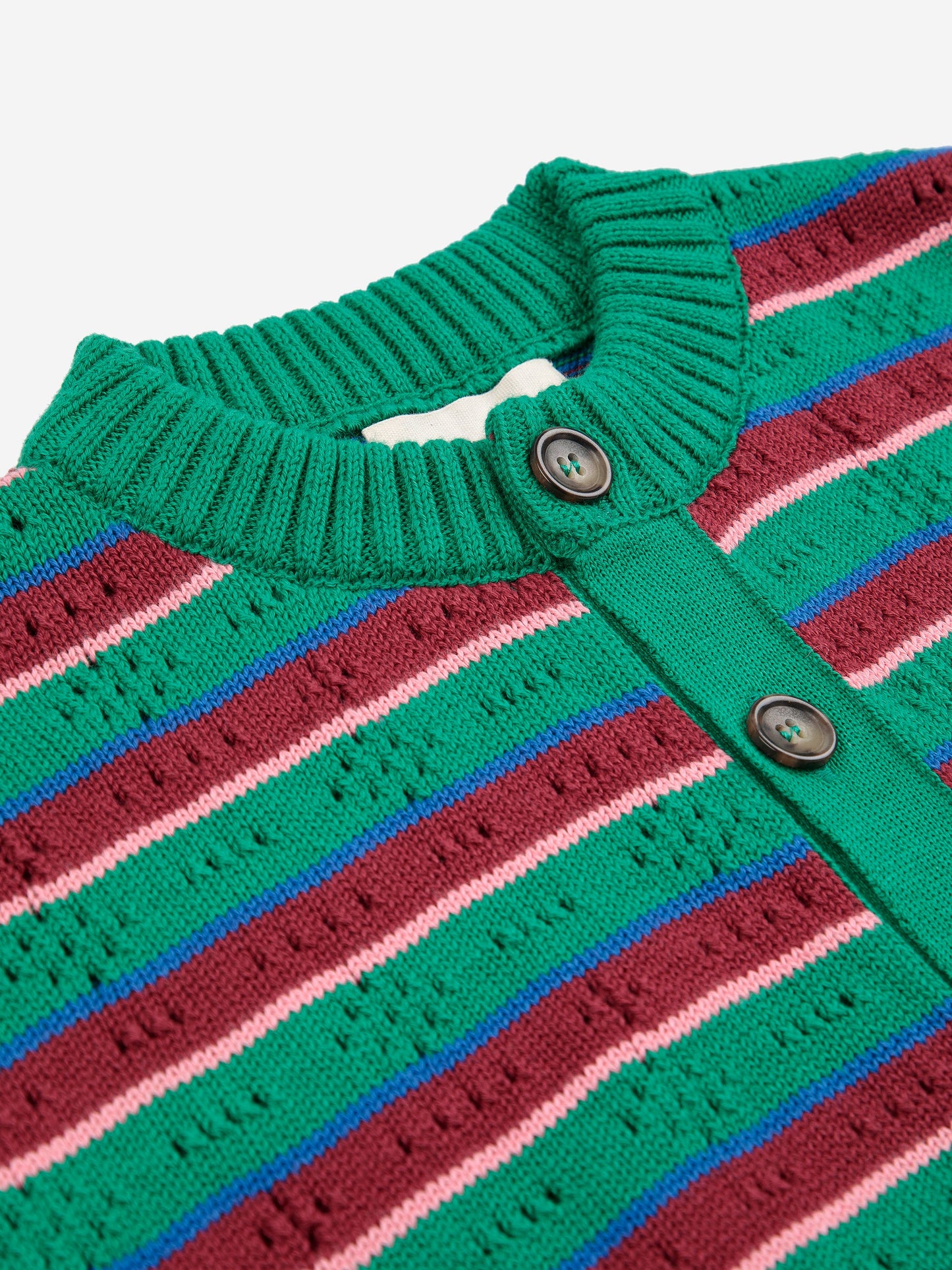 Tic Tac Toe striped cardigan