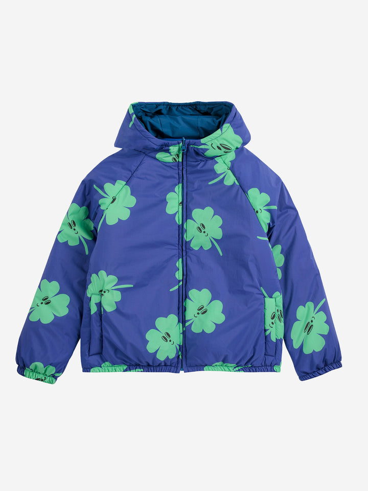 Lucky Clover all over reversible anorak