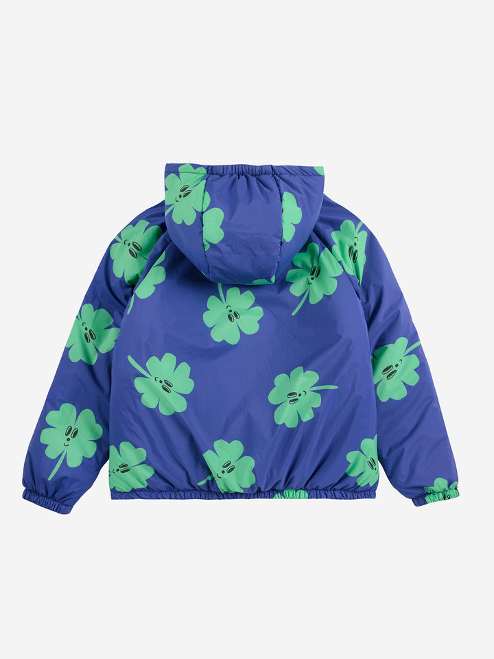 Lucky Clover all over reversible anorak