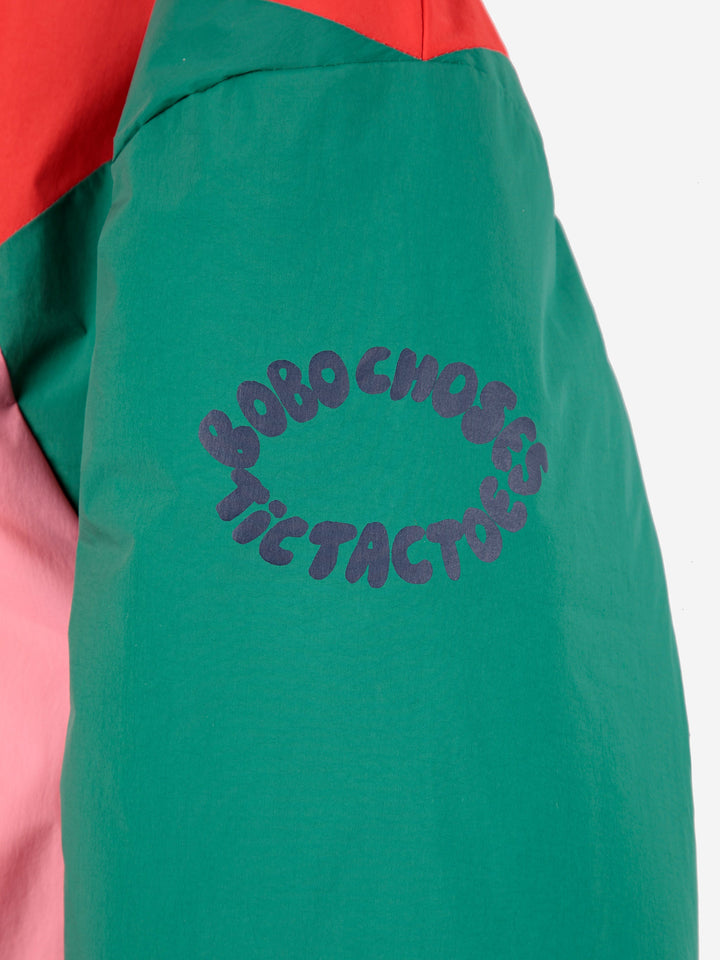 Tic Tac Toe color block anorak