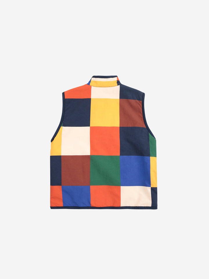 Multicolor Tiles reversible vest