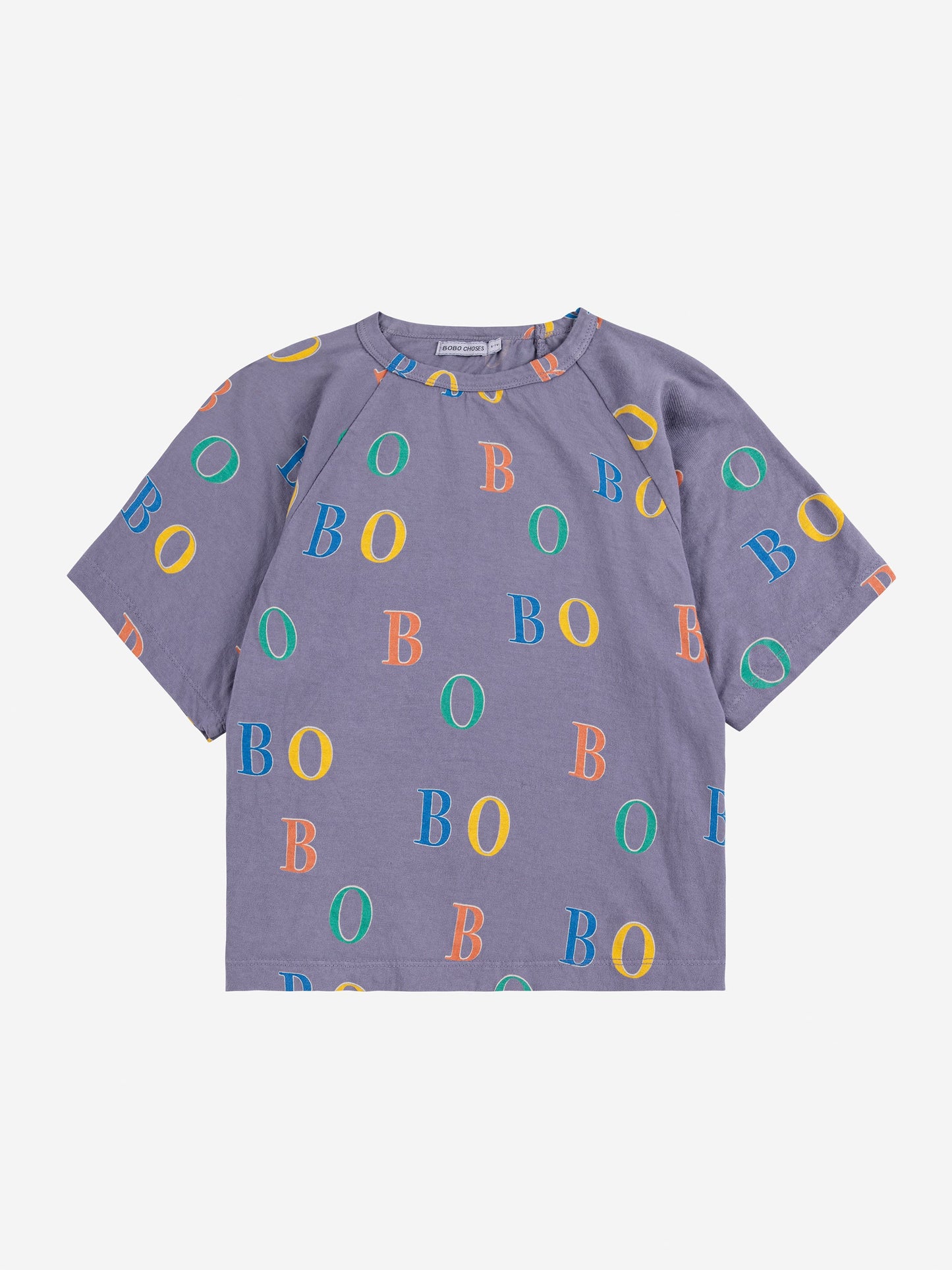 Multicolor Bobo all over ranglan T-shirt
