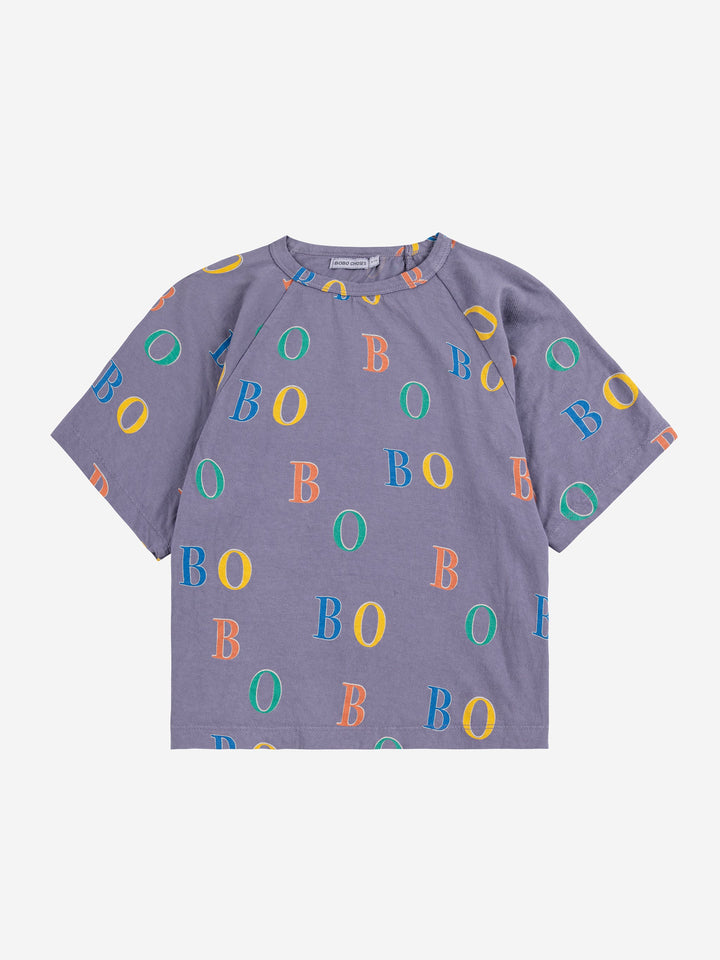 Multicolor Bobo all over ranglan T-shirt