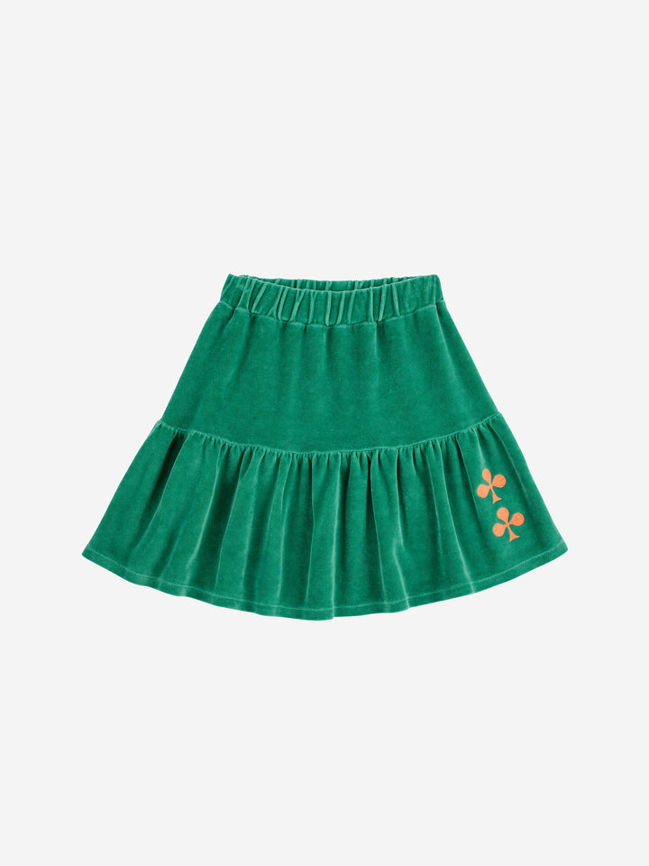 Clover velvet skirt