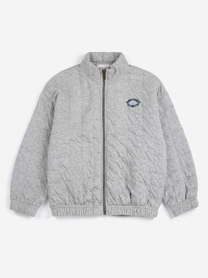 Tic Tac Toe quilted sweat blouson