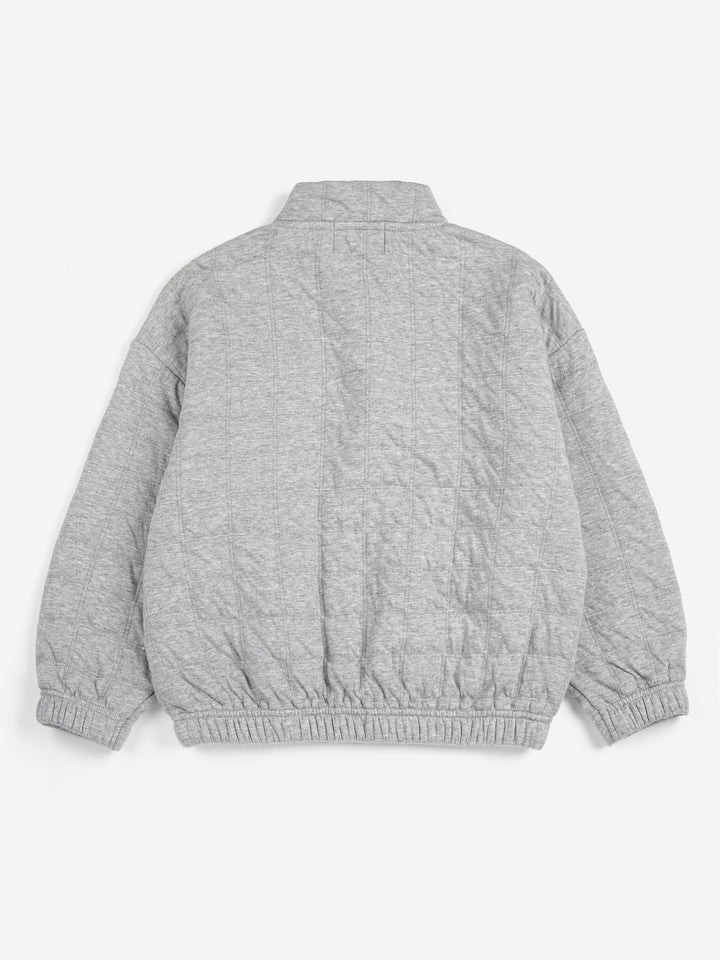 Tic Tac Toe quilted sweat blouson