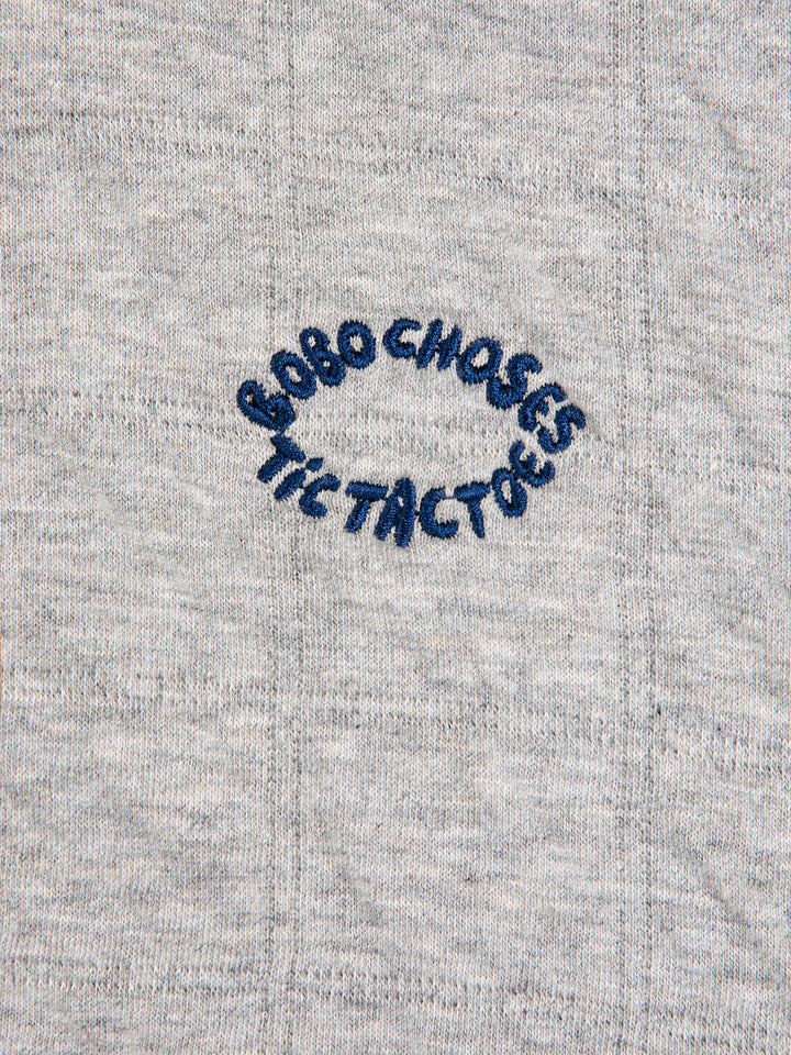 Tic Tac Toe quilted sweat blouson