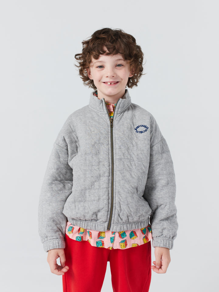 Tic Tac Toe quilted sweat blouson