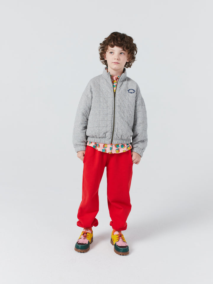 Tic Tac Toe quilted sweat blouson