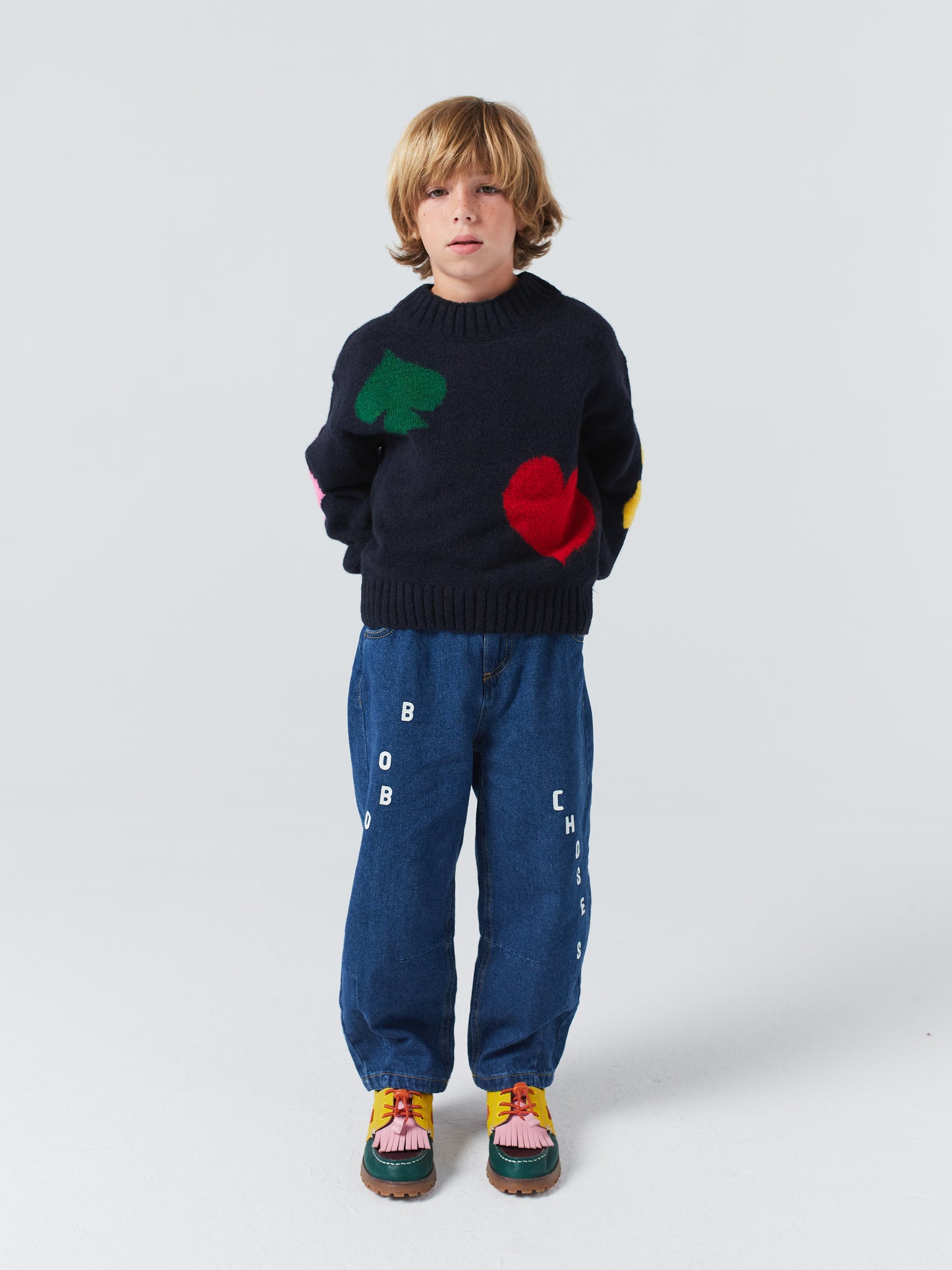 Bobo Joker jacquard turtle neck jumper