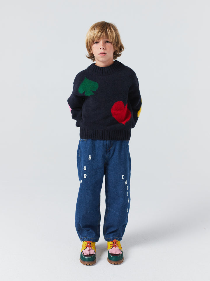 Bobo Joker jacquard turtle neck knit