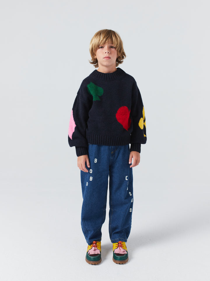 Bobo Joker jacquard turtle neck knit
