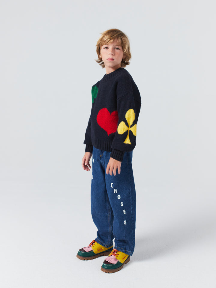 Bobo Joker jacquard turtle neck knit