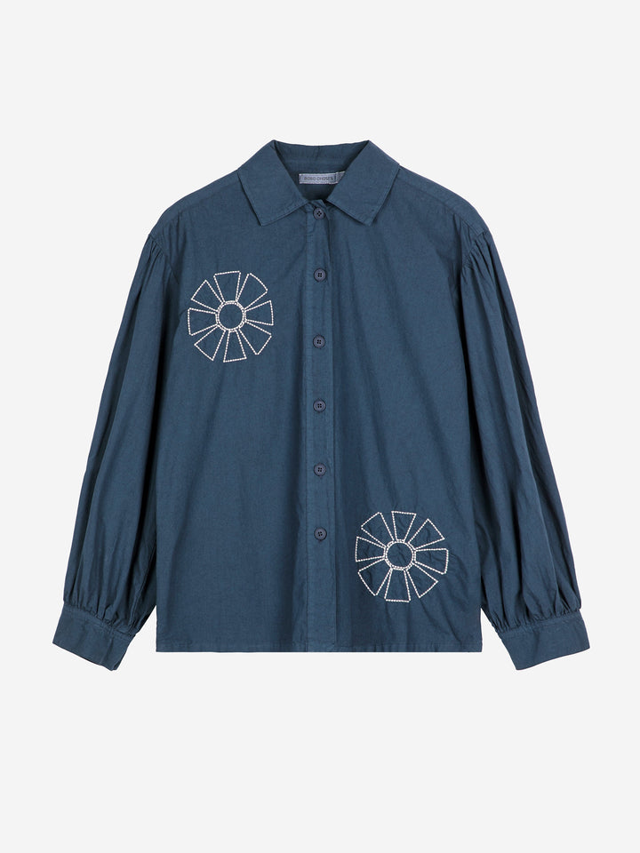 Kaleidoscope embroidery shirt