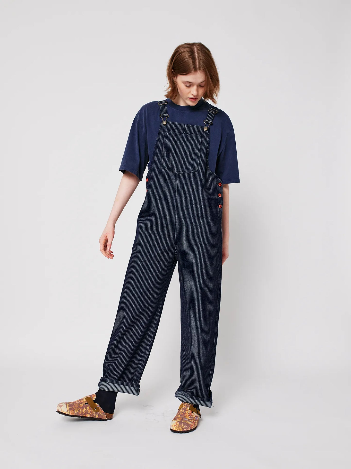 Denim dungaree look