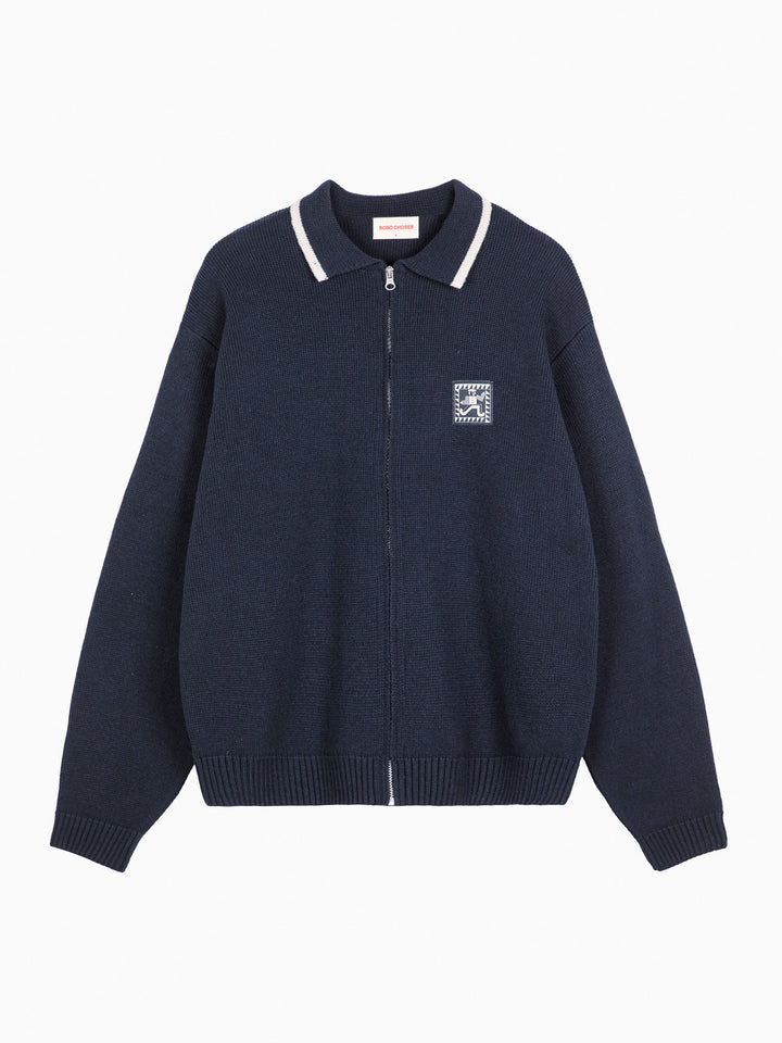 Mr Pencil zipped cardigan