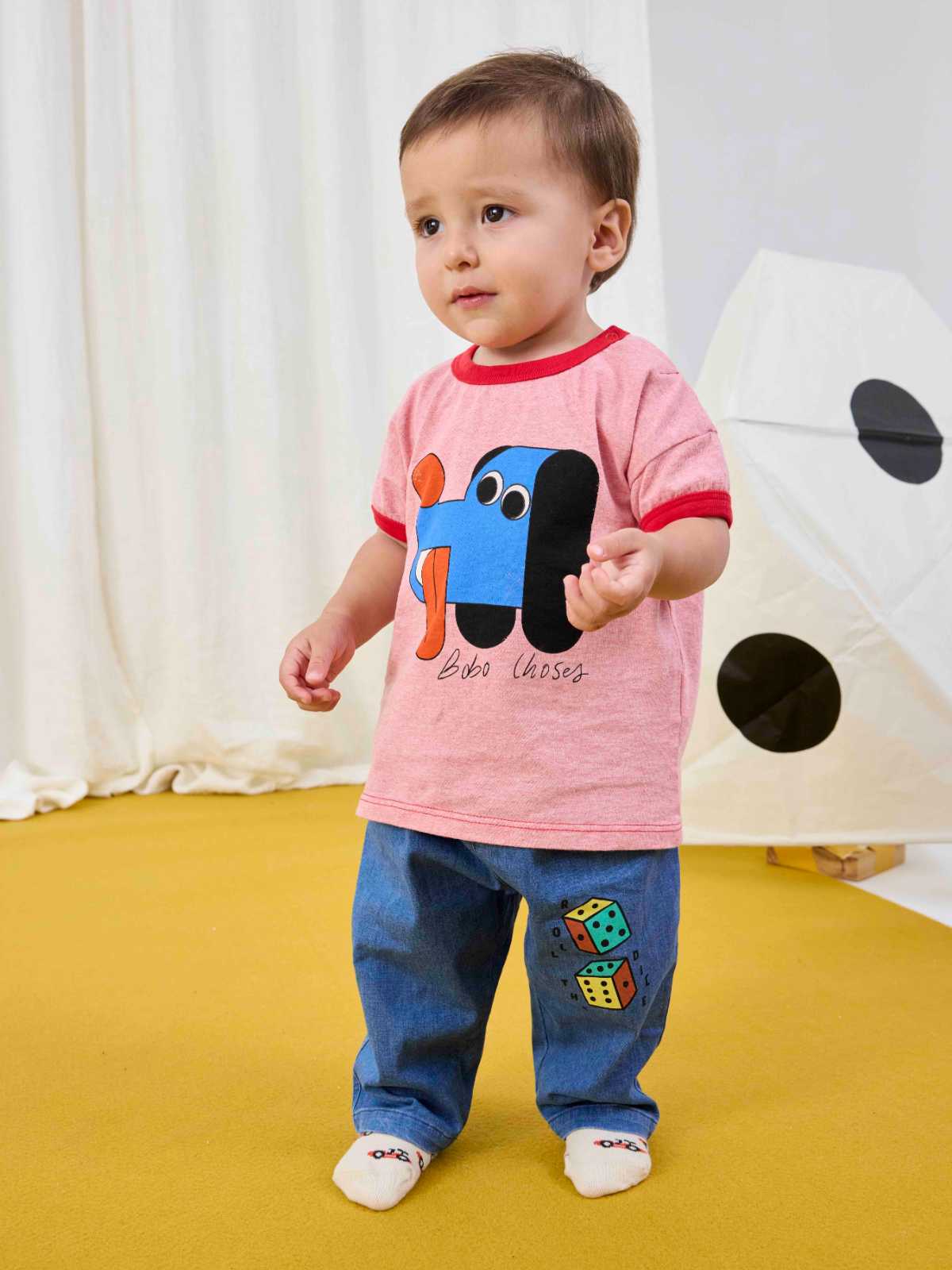 Roll The Dice light denim pants