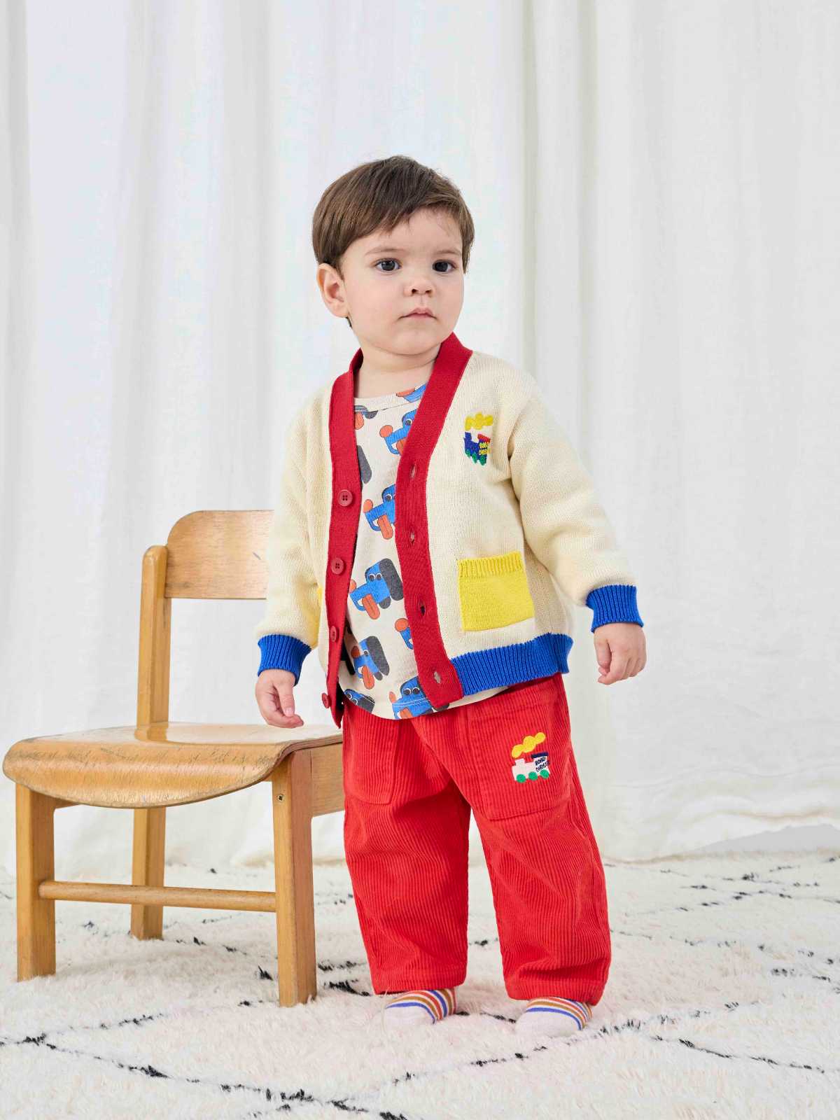 Bobo Choo Choo color block cardigan