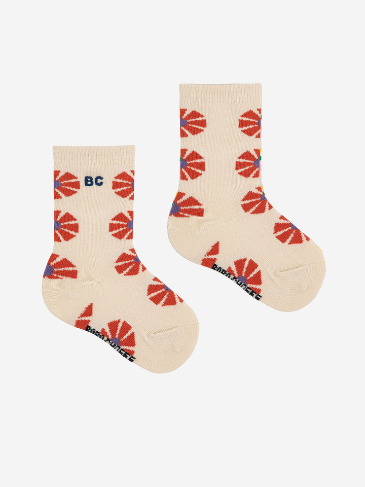 Kaleidoscope all over stripes long socks pack x2