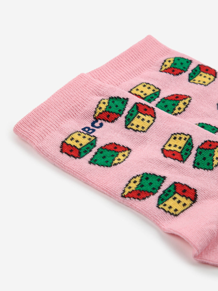 Dices all over short socks