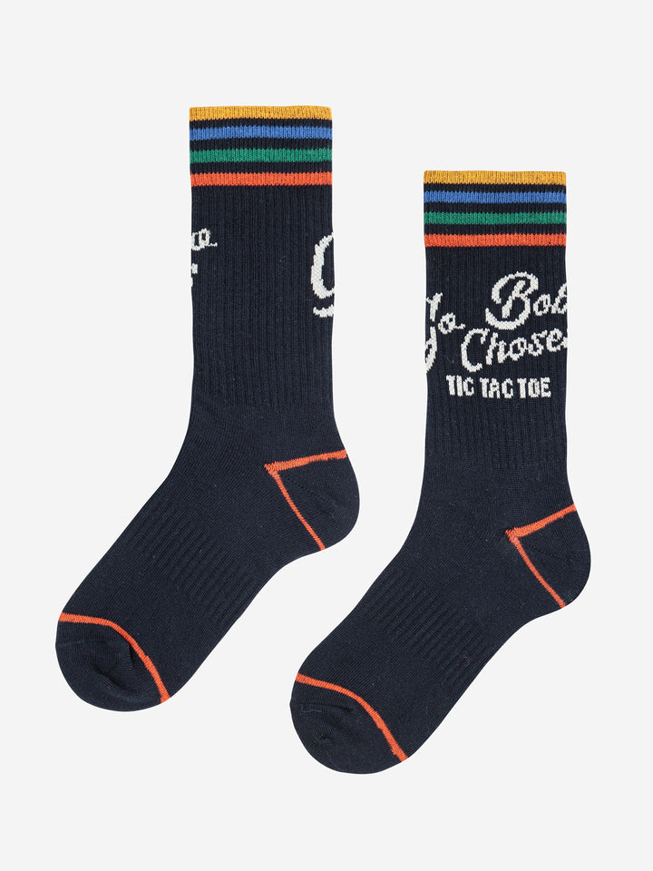 Go Bobo navy long socks