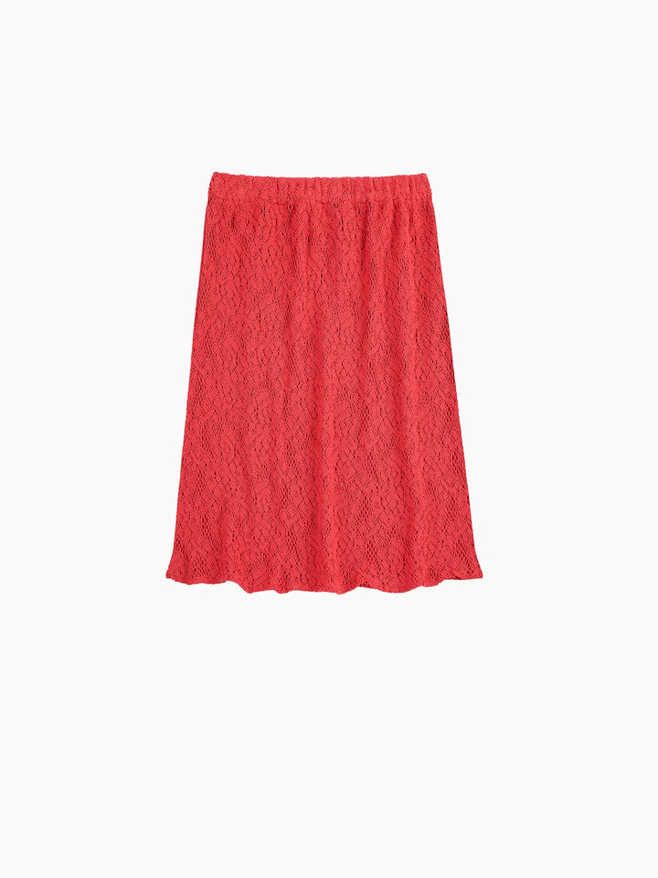 Lace midi skirt