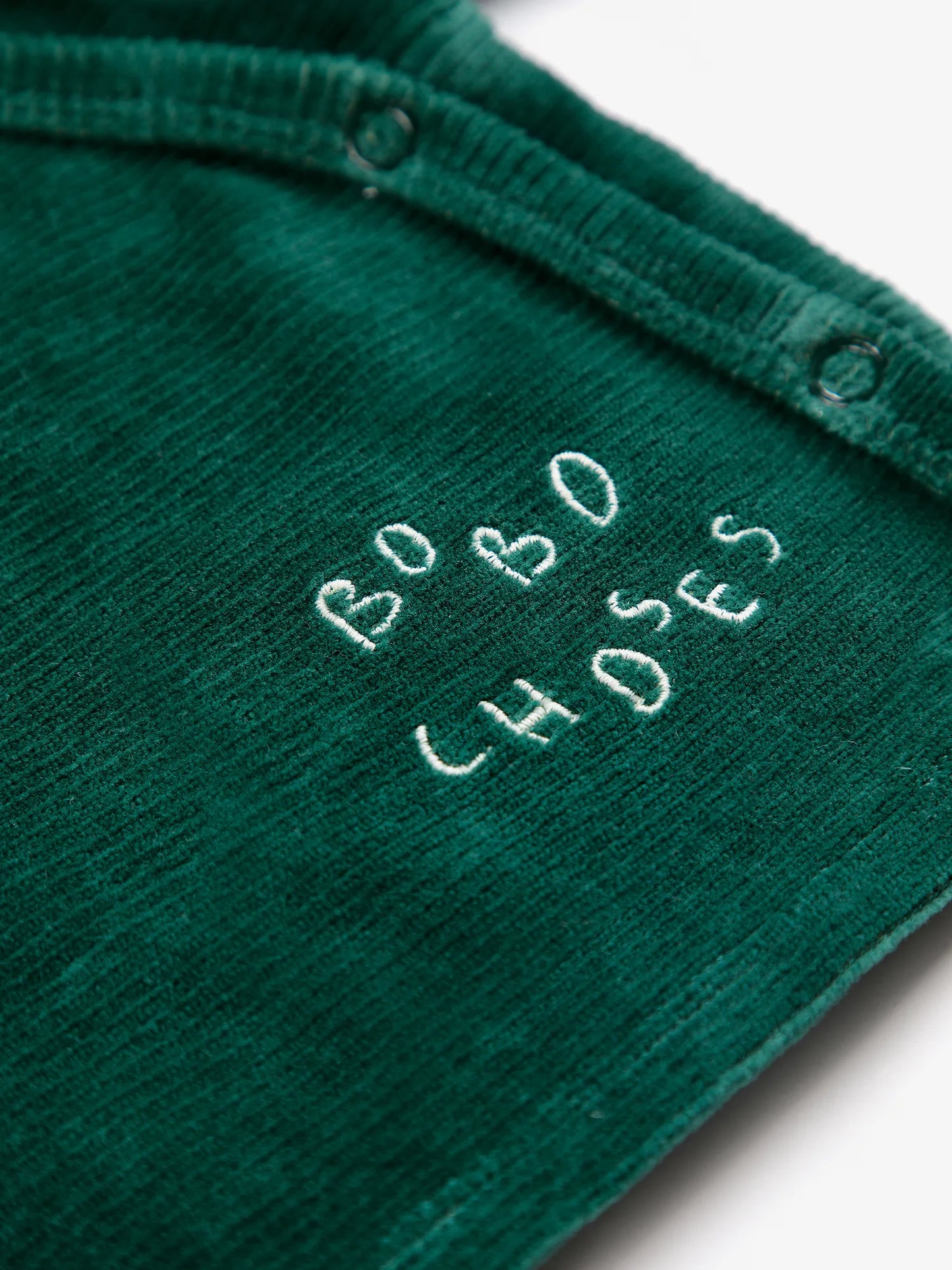 Bobo Choses crossed velvet green T-shirt