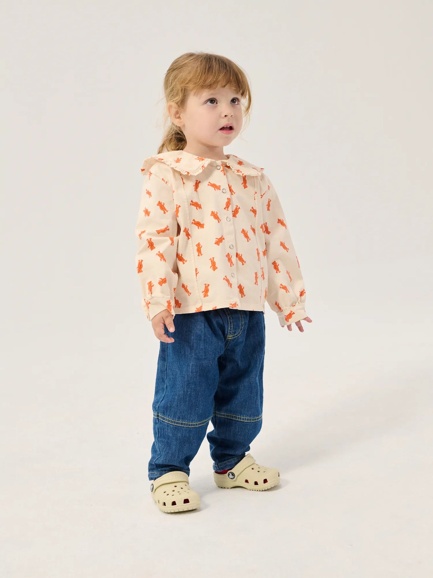 Taxi Saurus Tag baby denim pants