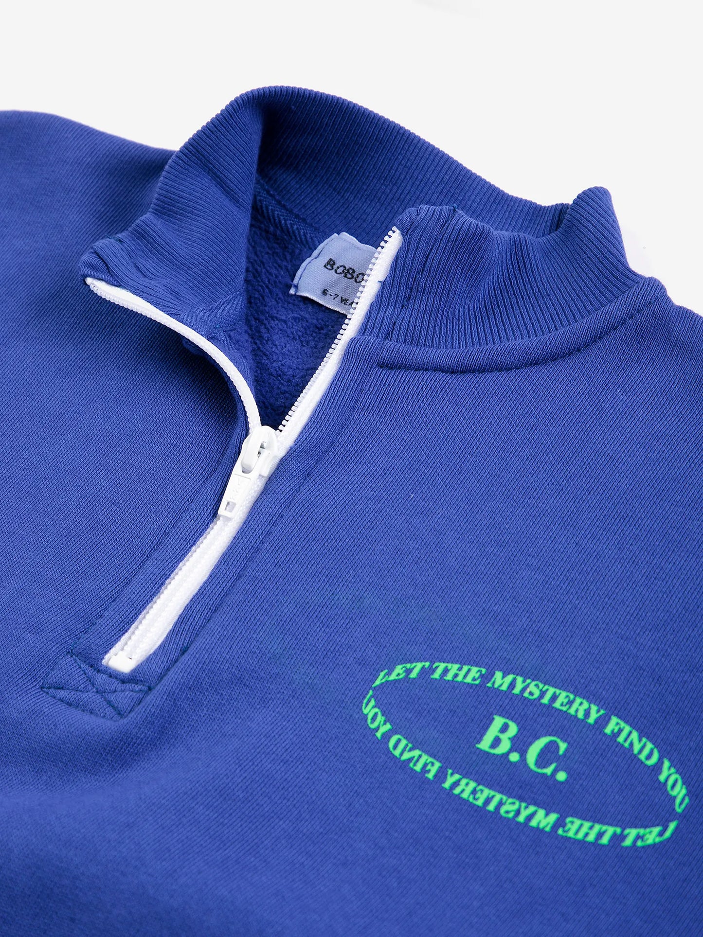Mystery BC half zipped blue sweatshirt