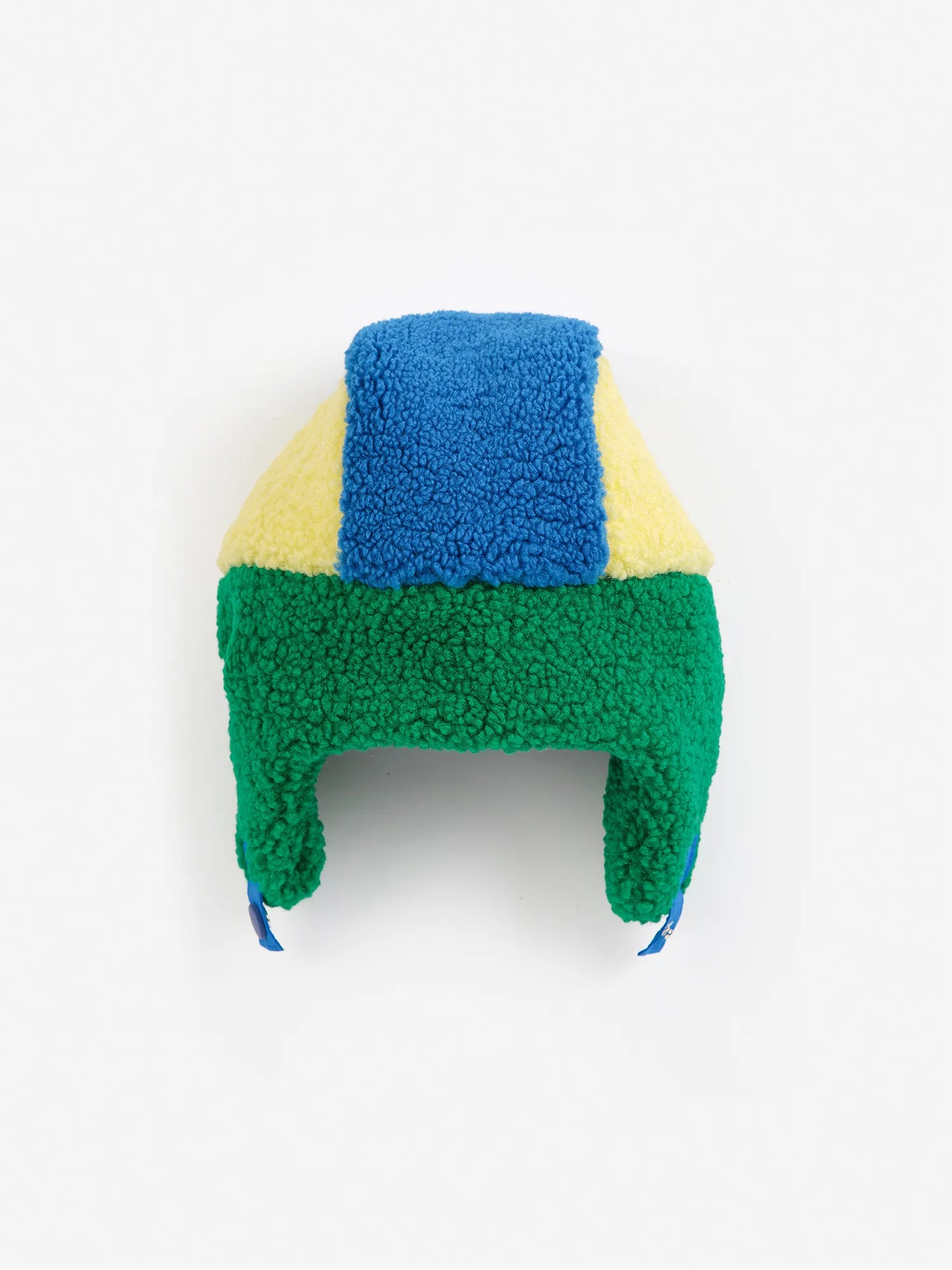 Bobo Choses color block yellow sheepskin chapka