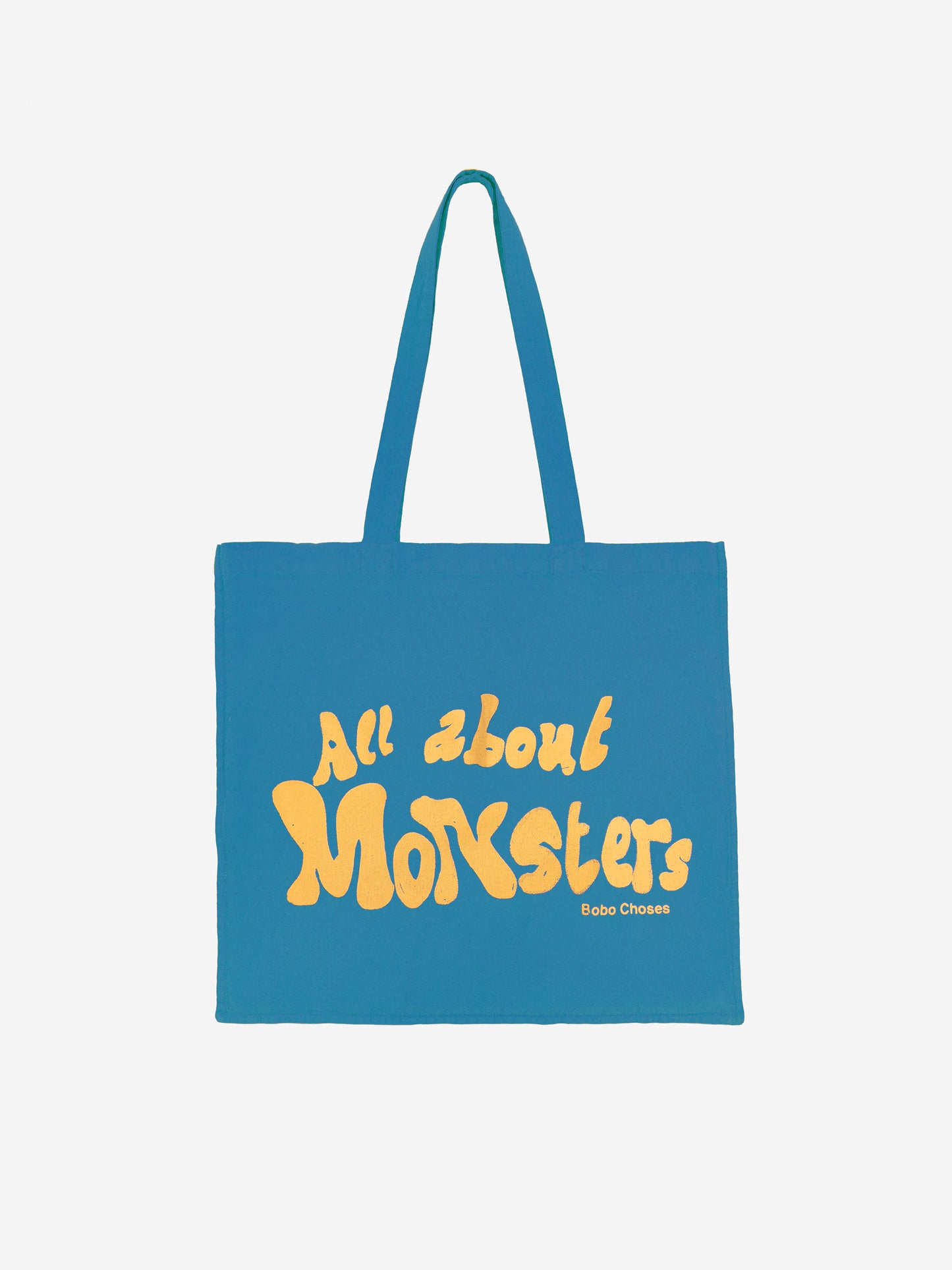 All About Monsters blue tote bag