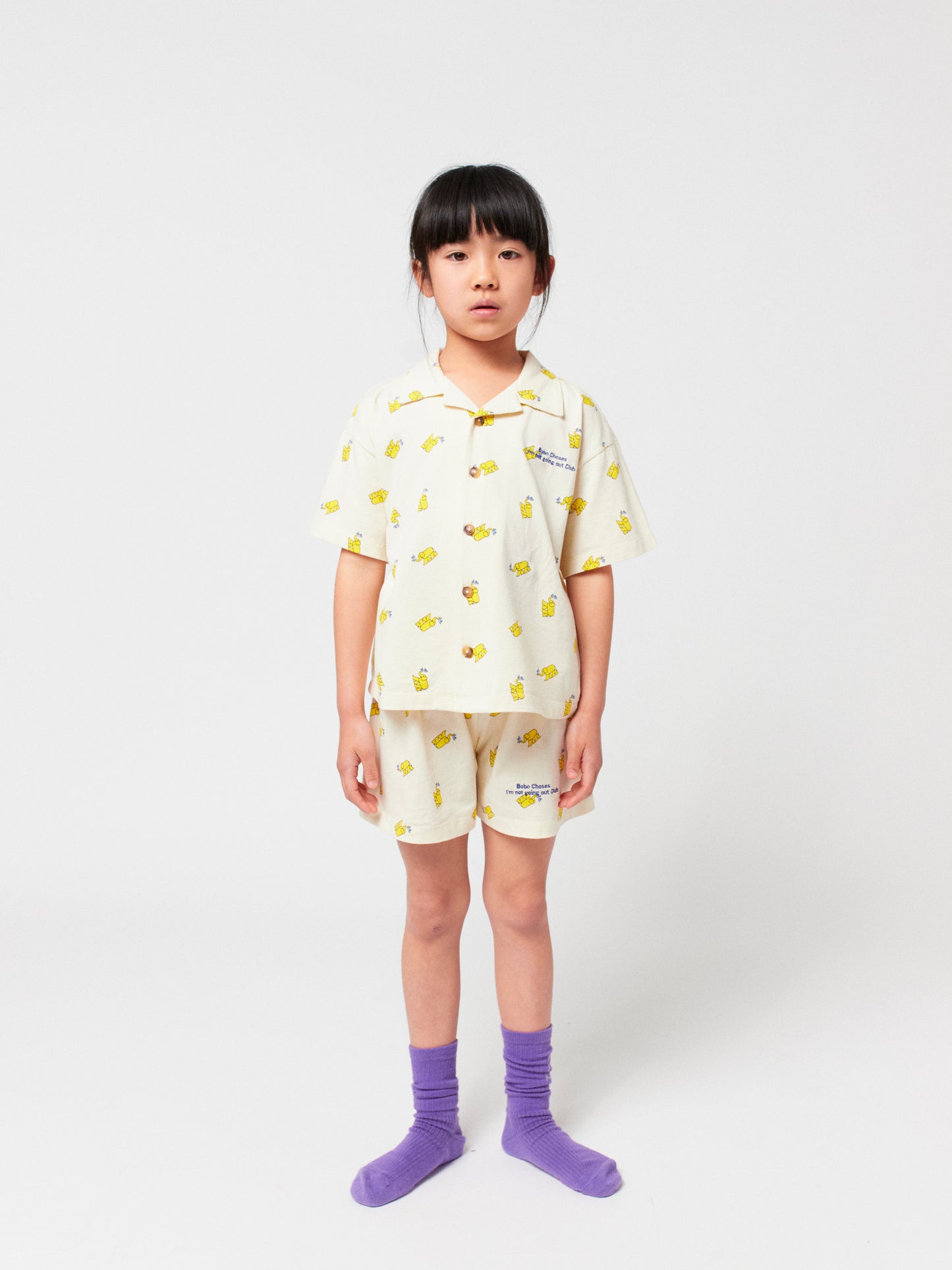 Yellow Elephant all over loungewear set
