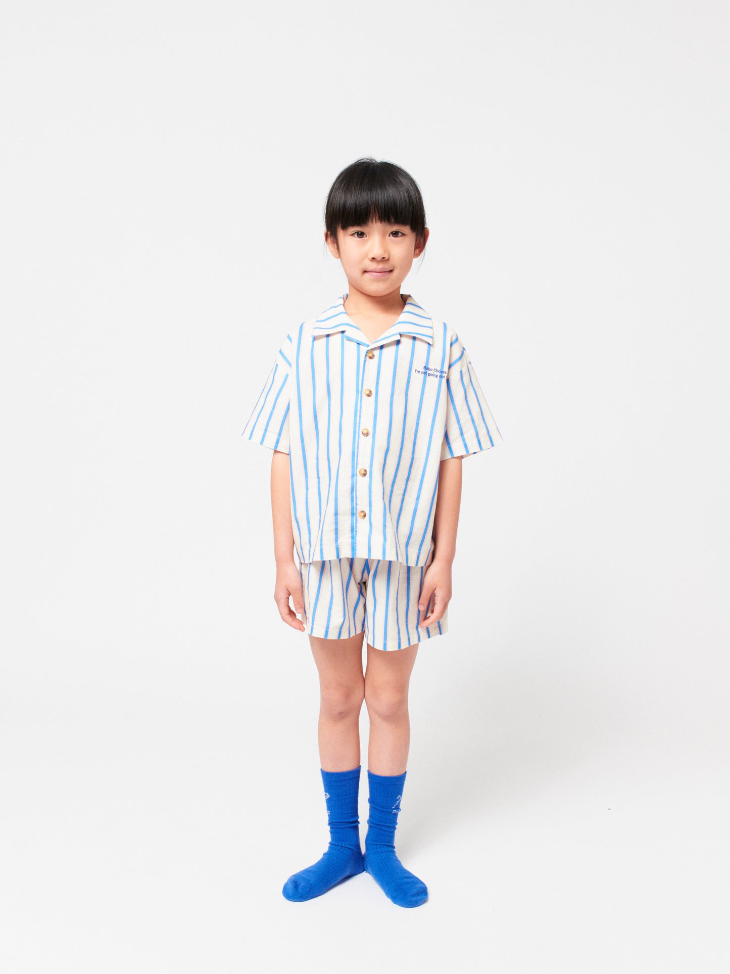 Blue Stripes loungewear woven set