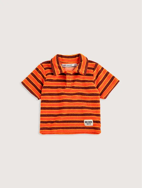 Striped Brick terry cloth jogging pants