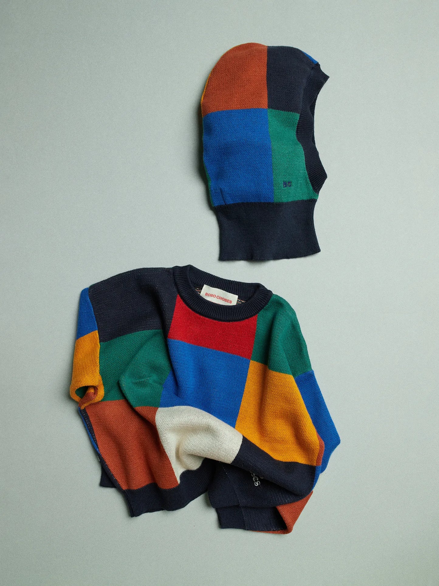 Multicolor Tiles jumper set